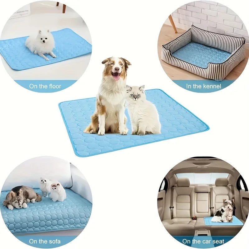 Dog Cooling Mat Summer Pet Cold Bed Extra Large For Small Big Dogs Pet Accessories Cat Durable Blanket Sofa Cat Ice Pad Blanket